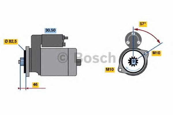 Motor de arranque 0986020811 Bosch