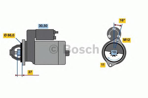 0 986 024 030 Bosch motor de arranque