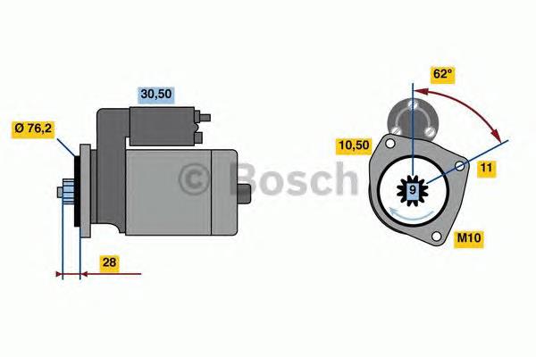 0 986 024 050 Bosch motor de arranque