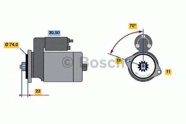 0986020561 Bosch Arranque motores