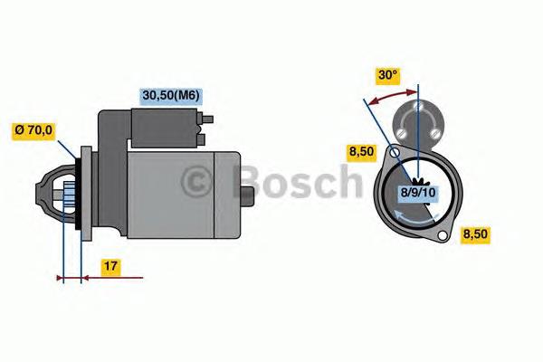 Arrancador Bosch 0986018570