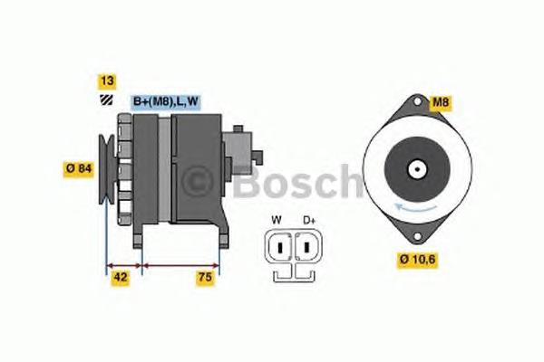 Alternador 0986041790 Bosch