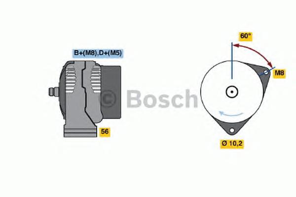 0986040190 Bosch alternador