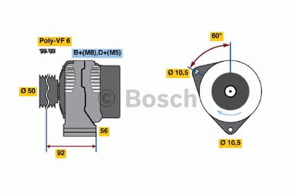 0986040800 Bosch alternador