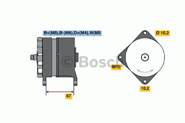 0986044070 Bosch alternador