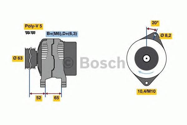 0986036871 Bosch alternador