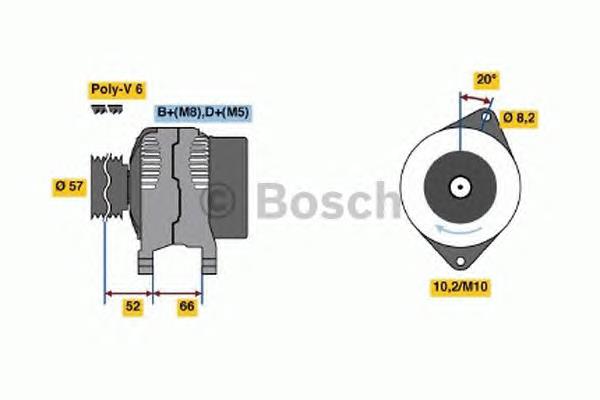 0986038750 Bosch alternador