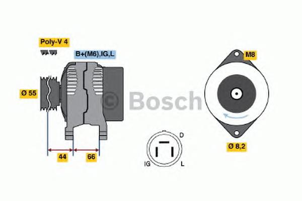 Alternador del motor Bosch 0986038151 precio, desde 174,19 EUR
