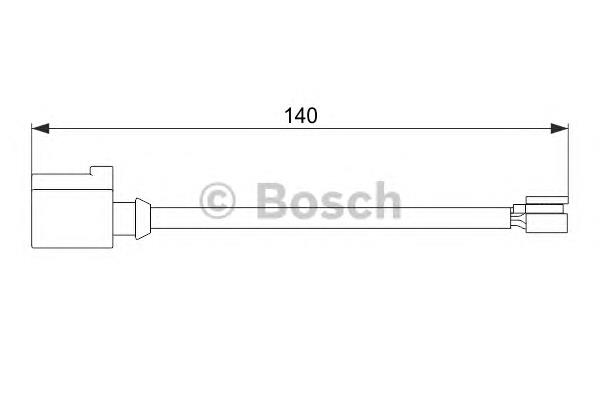 1987474566 Bosch Sensor de desgaste de pastillas de freno trasero