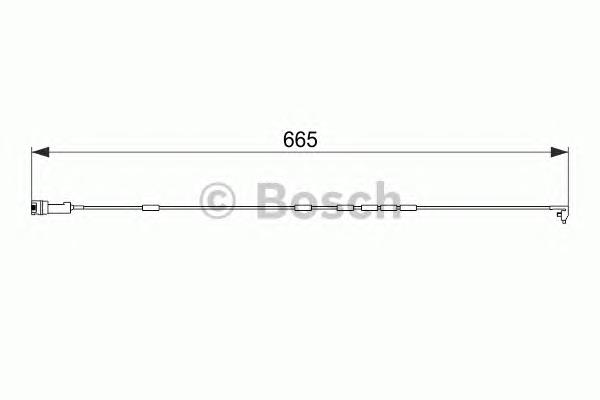 1987474580 Bosch contacto de aviso, desgaste de los frenos