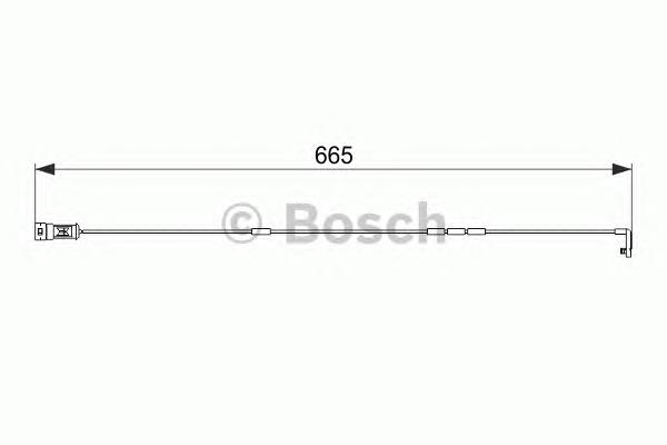 Contacto de aviso, desgaste de los frenos 1987474579 Bosch