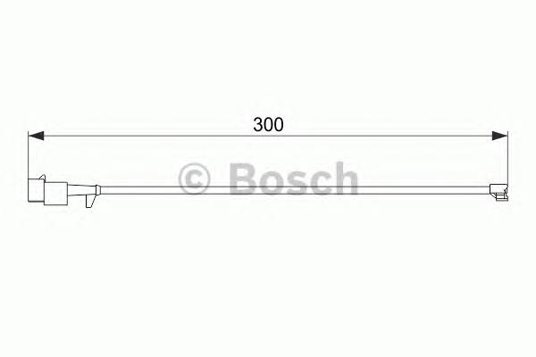 1987474576 Bosch contacto de aviso, desgaste de los frenos, trasero