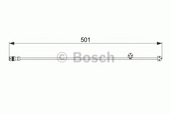 1987474556 Bosch contacto de aviso, desgaste de los frenos, trasero