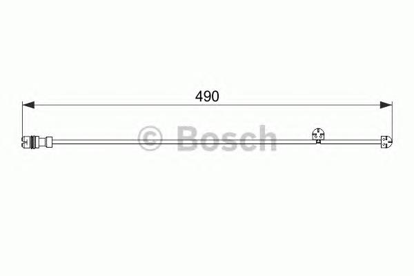 Contacto de aviso, desgaste de los frenos, trasero 1987474560 Bosch