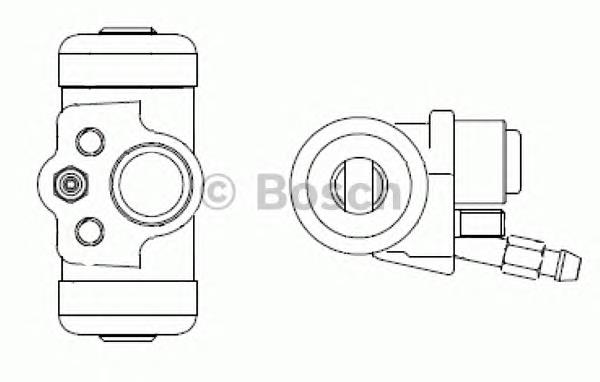 Cilindro de freno de rueda trasero F026002359 Bosch