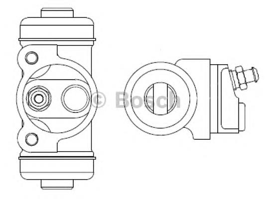 Cilindro de freno de rueda trasero F026002354 Bosch