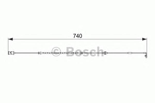 Sensor de desgaste de las pastillas de freno delanteras Bosch 1987474587 precio, desde 5,64 EUR