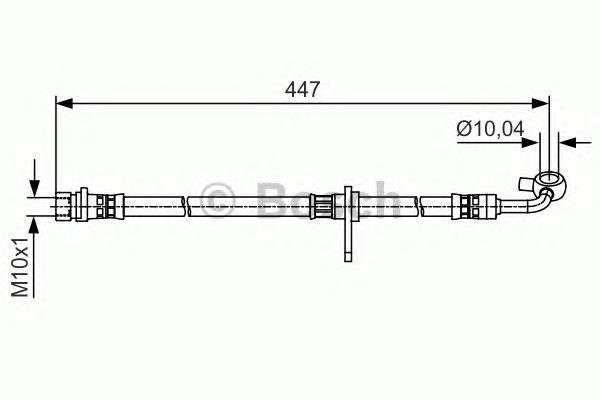 1987481511 Bosch tubo flexible de frenos delantero izquierdo