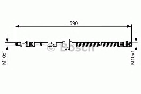 1987481516 Bosch latiguillo de freno delantero