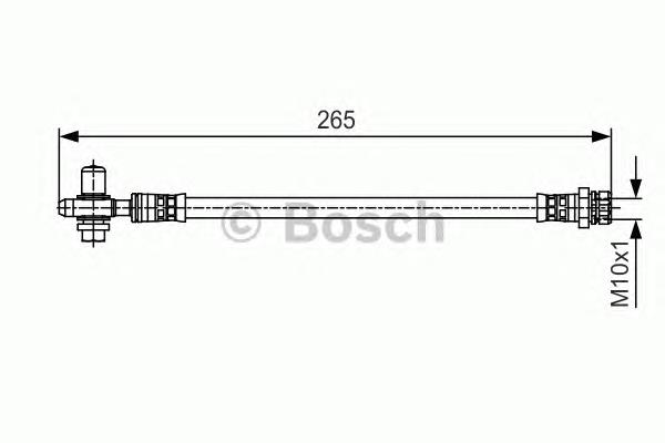 Tubo flexible de frenos trasero derecho 1987481519 Bosch