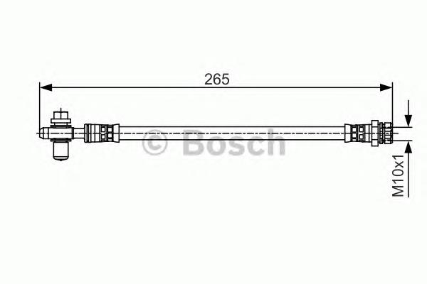 1987481518 Bosch latiguillo de freno trasero izquierdo