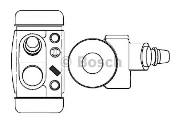 Cilindro de freno de rueda trasero A12612 Brembo