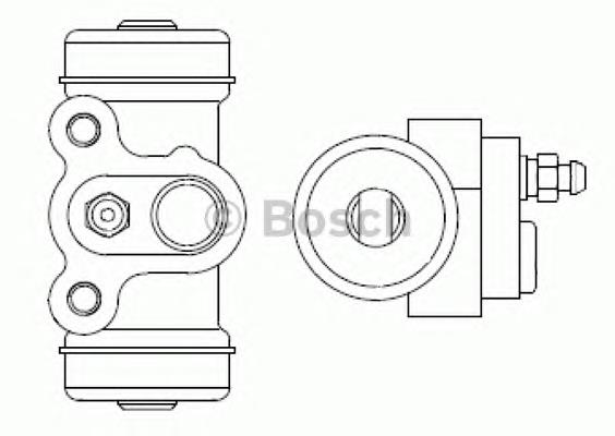 F026002390 Bosch cilindro de freno de rueda trasero