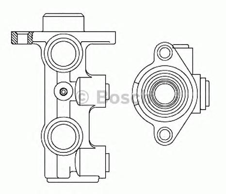 Cilindro principal de freno F026003351 Bosch