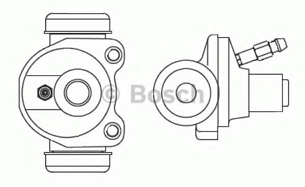 Cilindro de freno de rueda trasero F026002365 Bosch