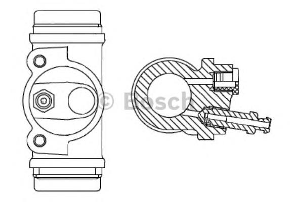 F026002367 Bosch cilindro de freno de rueda trasero