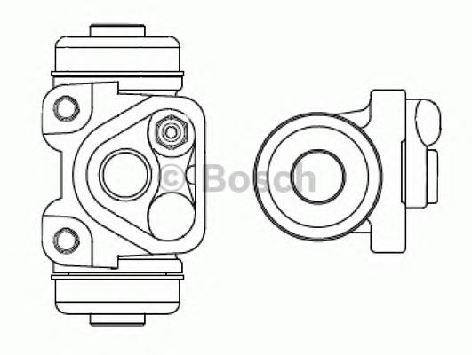 F026002368 Bosch cilindro de freno de rueda trasero