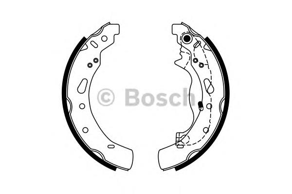 Zapatas de freno 0986487767 Bosch