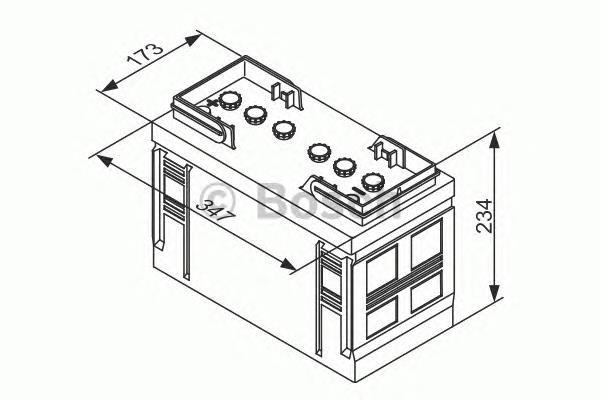 Batería 0092T30370 Bosch