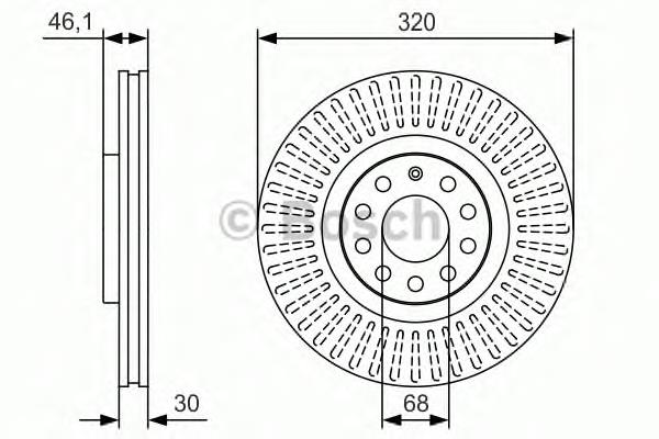 Disco de freno 0986479S30 Bosch