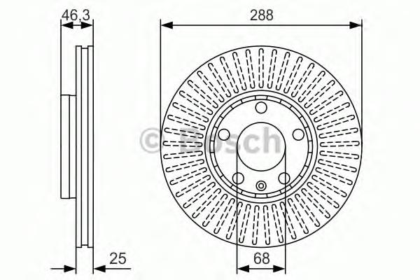 Comprar 0986479R82 Bosch Freno de disco delantero