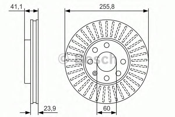 Disco de freno delantero Bosch 0986479R76
