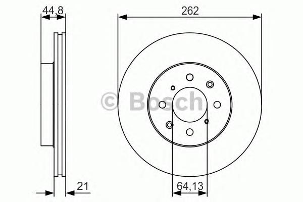 Disco de freno 0986479R80 Bosch