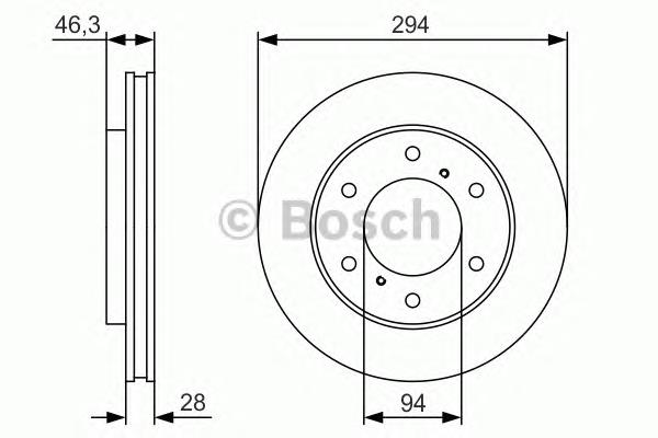Disco de freno 0986479S63 Bosch