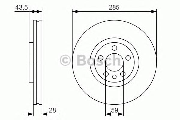 Disco de freno 0986479S62 Bosch