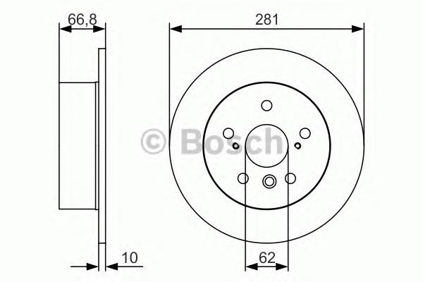 Comprar 0986479R06 Bosch Disco de freno trasero