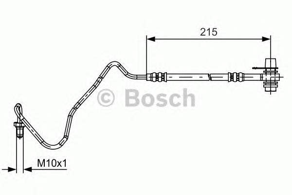 Tubo flexible de frenos trasero derecho 1987481533 Bosch