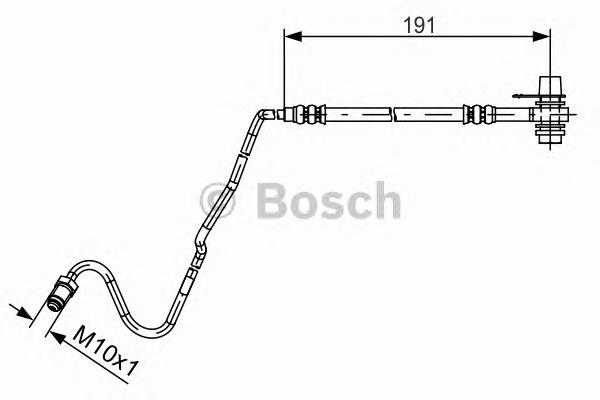 Tubo flexible de frenos trasero derecho 1987481537 Bosch