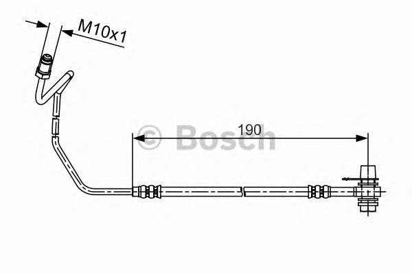 Latiguillos de freno trasero derecho 1987481535 Bosch