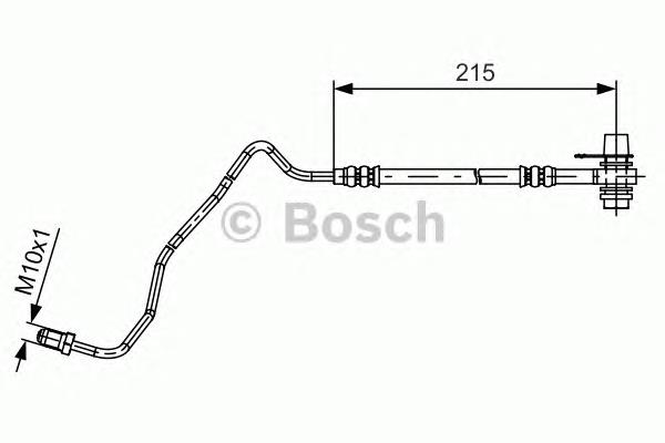 Tubo flexible de frenos trasero izquierdo 1987481532 Bosch
