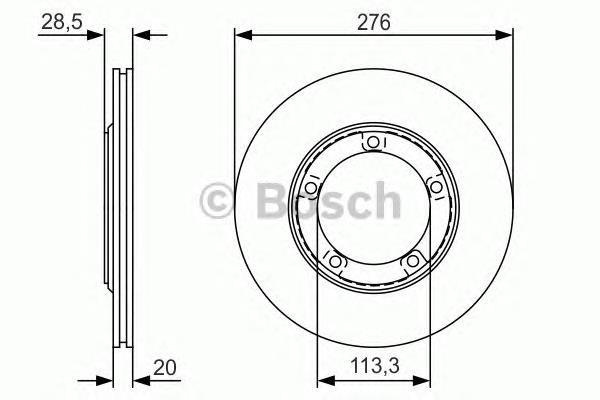 Disco de freno DIH28C Japan Parts