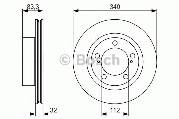 Disco de freno 0986479R29 Bosch