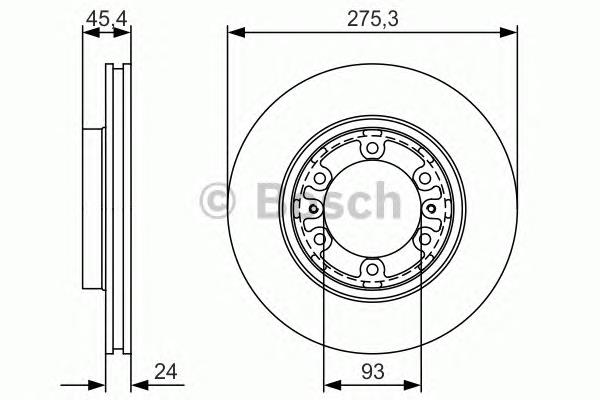 Freno de disco delantero DIH28 Japan Parts