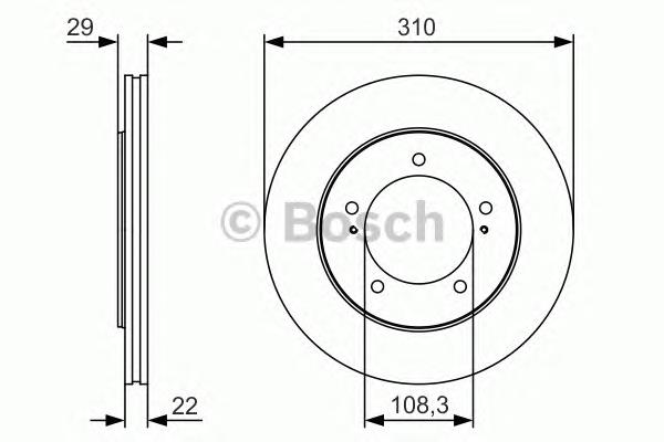 0986479S78 Bosch freno de disco delantero