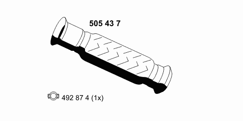 Comprar 1607335580 Peugeot/Citroen Tubo de admisión del silenciador de escape delantero