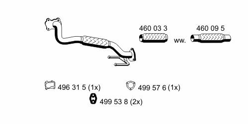 Tubo de admisión del silenciador de escape delantero VAG 7M0253091AQ precio, desde 93,96 EUR